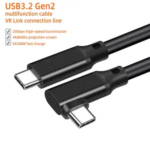 Usb3.2 Gen2 Type-c elbow VR link data line 4K video projection line 20Gbps high-speed transmission mobile game line