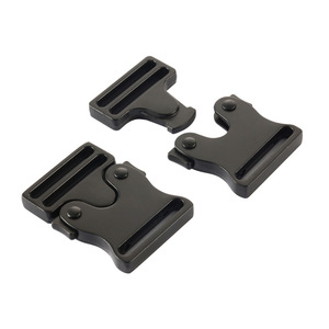 Hebilla de Placa de Aleación de Zinc DZQ376-25 Negra y Plateada, Cierre Táctico Ajustable para Cinturones, Bolsos, Mochilas y Correas - Product Image 4