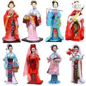 Figurines en résine chinoise de l'Ensemble des Douze Cheveux Dorés des Rêves de la Maison Rouge, Anges des Quatre Beautés, artisanat spécial fait main de Noël, décoratif - Product Image 2