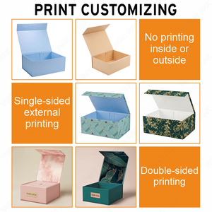 Sang trọng lớn từ trình bày cản trở hộp cổ điển màu hồng dập nổi đóng gói có thể gập lại cứng nhắc Bìa hộp quà tặng - Product Image 6