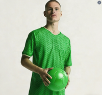 Tissu de maillot de football version joueur, écologique, respirant, anti-humidité, séchage rapide, anti-odeur, anti-UV, pour filles, 100% coton, collection 2026