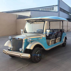 Voiture électrique classique 8 places de style vintage avec garantie d'un an, semi-fermée pour le tourisme extérieur, 4 roues - Product Image 2