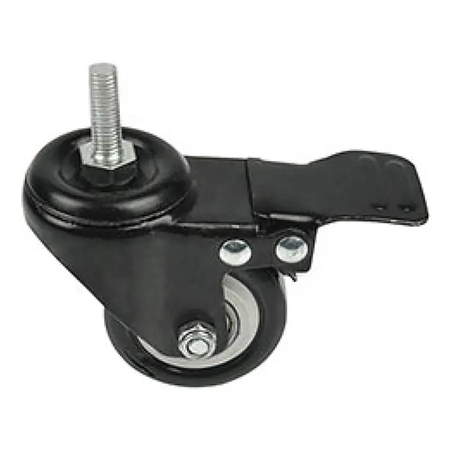 Adjustable PU / TPR / Rubber industrial castor truckle , swivel type heavy duty caster wheels with brake or without brake