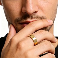 Bague magnétique ouverte réglable en cuivre pur à 99,9 % pour hommes et femmes, pour le bien-être des doigts
