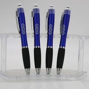 promotional plastic pen led ball pen with logo light up pens