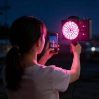 100W RGB Profesional Lampu LED Genggam Logam untuk Fotografi dan Video, Bertenaga Baterai, Warna Dapat Diatur, untuk Ponsel