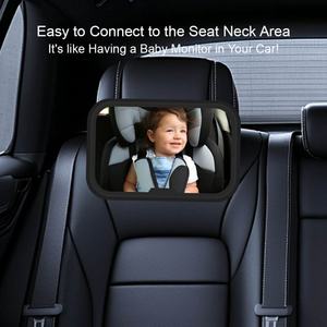 Espejos Retrovisores de 360 Grados, Espejo Retrovisor Desmontable de Acrílico Convexo ABS, Espejo Retrovisor para Niños y Bebés, Espejo Interior para Asiento Trasero de Automóvil - Product Image 3