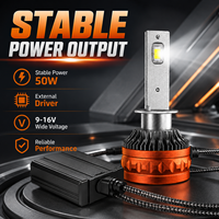 Ampoule de phare LED SFIDA V33 60W 6000LM Plug and Play 6000K avec refroidissement par ventilateur pour voiture et moto