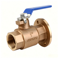 Meistverkauftes Messing-Kupfer Marine-Hardware Bronze-Legierung PN25 Industrieventil Schwimmkugelventil mit Gewindeanschlüssen Vollbohr-Kugelventil