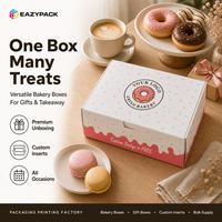 Boîtes cadeaux écologiques personnalisées pour pâtisseries, boîtes alimentaires pliables roses pour desserts, thé et café, vente en gros
