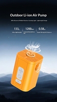 Pompe à vide et gonfleur double cylindre à double usage 12V 30W 2400mAh rechargeable pour sac de compression et matelas gonflable