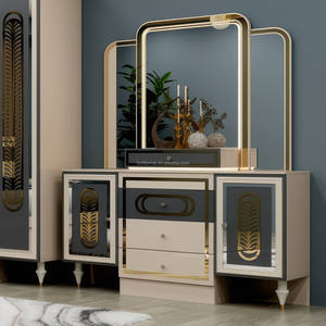 अनुकूलित लक्जरी आधुनिक लकड़ी के बेडरूम सेट किंग/रानी आकार एक्सपेंडेबल बिस्तर होम होटल बेडरूम फर्नीचर के लिए भंडारण के साथ - Product Image 6