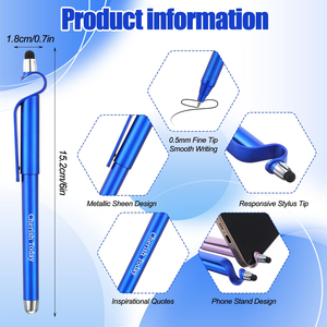 Bolígrafo Promocional con Soporte para Móvil, Bolígrafo de Pantalla Táctil Suave, Bolígrafo con Logotipo Personalizado, Bolígrafos de Gel Multifunción - Product Image 2