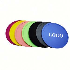 Sous-verres en silicone personnalisés avec logo, diamètre 10 cm, souples, antidérapants, résistants à la chaleur, multicolores, pour boissons, café, bière - Product Image 2