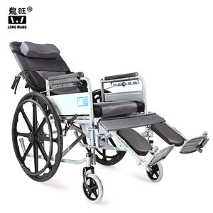 Reclinables silla de ruedas con baño desmontable reposapiés silla de ruedas para discapacidad mayores paralizado - Product Image 6