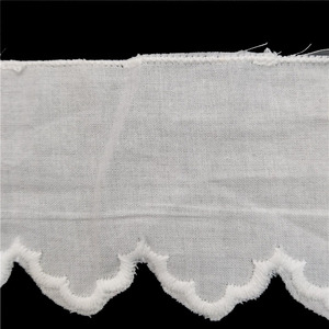 Bordure en dentelle festonnée 100% coton, broderie élégante, 5,3 cm, garnitures pour couture et artisanat, modèle XX 30X10X40, RC2167 - Product Image 3