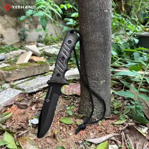 Yangjiang Factory Sale Micarta Handle Stainless Steel Hunting Knife Fixed Blade Outdoor Knife