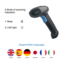 Escáner de código de barras de mano Industrial resistente Lector BT Impermeable IP65 1D 2D Escáner de código de barras de código QR