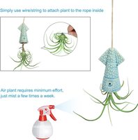 Collection de pots suspendus en céramique style pieuvre pour plantes aériennes, petits supports pour succulentes, style méduse pour la maison, les fenêtres, les hôtels et les jardins