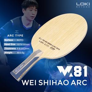 LOKI W81 WEI SHIHAO ARC, Pala <span class=keywords><strong>de</strong></span> Tenis <span class=keywords><strong>de</strong></span> <span class=keywords><strong>Mesa</strong></span> <span class=keywords><strong>de</strong></span> 7 Capas <span class=keywords><strong>de</strong></span> Carbono Aryl, Alta Velocidad, Profesional, para Competición - Product Image 2