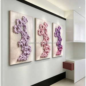 Arte Mural Moderno en 3D con Textura de Coral, Escultura Abstracta en Relieve, Pintura para Decoración de Hogares y Hoteles de Lujo JZ-234 JZ-234 JZ-234 - Product Image 4