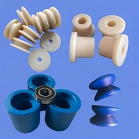 Roues en plastique CNC isolées de haute qualité sur mesure : Roues en nylon à rainure en U et rouleaux en plastique POM à rainure en V