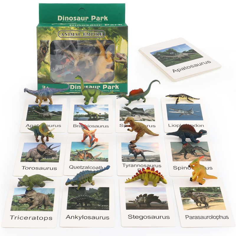 Animal Figures with Flash Cards Kids Montessori Toys Preschool Early ...