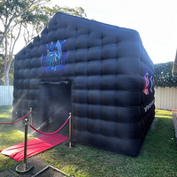 Tente de Soirée Gonflable Extérieure avec Tapis de Sol 8x8x4m, Gonflable par Souffleur, Portable pour Location