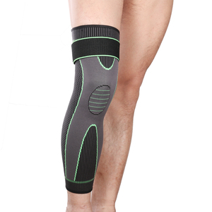 1 pz <span class=keywords><strong>ginocchiere</strong></span> a compressione supporto protezione manica lunga ginocchio ginocchiera elastica supporto a molla pallavolo Running Silicone - Product Image 4