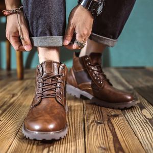 Botas de Hombre de Primavera, Superventas, Extra Grandes, Clásicas, Retro, Formales, de Cuero Genuino, Impermeables, Antideslizantes, Aislantes y Cálidas, de Caña Alta - Product Image 4