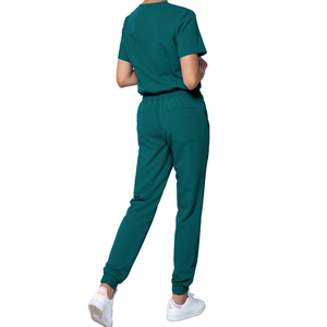 <span class=keywords><strong>Pantalon</strong></span> de Jogging Ample Droit Évasé Yuhong pour Femmes, <span class=keywords><strong>Blanc</strong></span>, en Tissu Polyester Élasthanne, Uniforme Médical de Docteur - Product Image 5