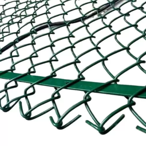 Clôture en treillis métallique galvanisé enduit de PVC écologique, hauteur 6 pieds, pour terrains de sport, cours, jardins domestiques et usage industriel (vente en gros) - Product Image 2