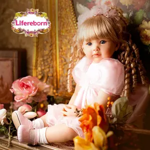 Lifereborn corpo di bambola in tessuto morbido per 3/4 in silicone lunghezza vinile bambola principessa neonati