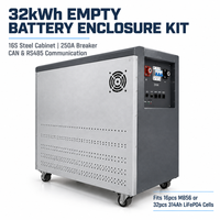 Batteria Vuota MB56 16S 32KWH JK BMS Marina 48V LiFePO4 ad Alta Tensione Posteriore 51.2V Standalone 628Ah per Server Rack