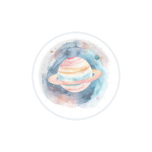 DAMAI Vaisselle jetable à thème spatial bleu, ensemble de vaisselle en papier pour fête, idéal pour 10 invités - Product Image 3