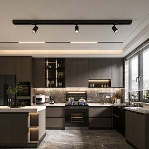 Juego de Muebles de Cocina Personalizados Balom con Isla de Cocina, Almacenamiento Integrado, Suministro de Fábrica, Muebles de Cocina para Toda la Casa - Product Image 1