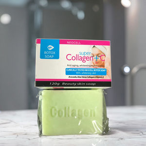 Jabón en Barra de Colágeno Herbal Natural para el Cuidado de la Piel del Cuerpo con Manteca de Karité Orgánica al por Mayor 2025 para Antienvejecimiento, Blanqueamiento e Hidratación - Product Image 6