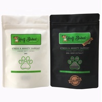 Sacs Doypack Compostables Flexibles Anti-Odeur Thermoscellables avec Fenêtre pour Friandises pour Chiens, Impression Numérique