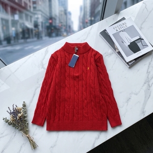 Pull semi-zippé RLS de créateur, style Old Qian avec broderie <span class=keywords><strong>Pon</strong></span>, pull tricoté décontracté à col montant - Product Image 2