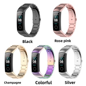 Bracelet de montre milanais en acier inoxydable Trendybay, boucle réglable, bracelet de remplacement pour Huawei Honor Band 4 <span class=keywords><strong>5</strong></span>, installation rapide - Product Image 1