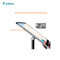 Offre Spéciale 15.6 et 10.1 pouces Android tactile double écran en alliage d'aluminium POS pour Restaurant magasin de détail supermarché