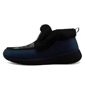 Bottes décontractées tendance pour hommes 2026, respirantes, à motifs floraux ethniques, et chaussures courtes en peluche pour femmes, idéales pour le dropshipping |   FN064-26020260627 - Product Image 2
