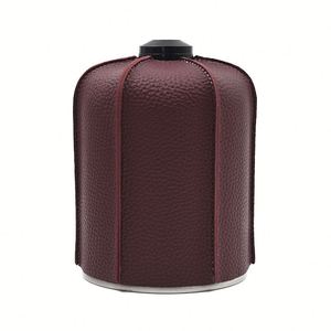 Étui de protection cylindrique en cuir PU pour bouteille de gaz 450G, équipement de cuisson, fournitures de pique-nique en plein air - Product Image 3