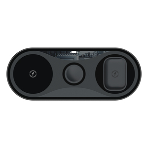 <span class=keywords><strong>3</strong></span> en 1 Oem venta al por mayor logotipo personalizado rápido 15W cargador inalámbrico para iphone apple watch airpod - Product Image 1