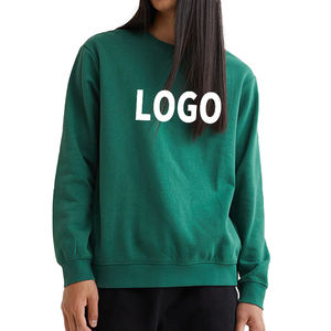 Vente en gros de sweats à capuche unisexes brodés verts tendance de qualité supérieure 51% coton 49% polyester tissé LOGO personnalisé - Product Image 3