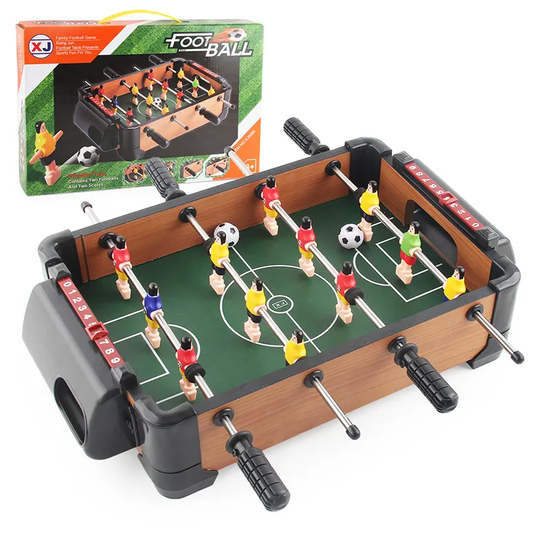 Mini Desktop Foosball Table Set 4-pole Soccer Playing Toy Interactive Balls Game