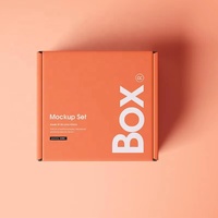 Boîte Cadeau en Carton Ondulé Personnalisable Sérigraphiée pour Vêtements et Emballages Commerciaux avec Impression Bords Pulvérisés