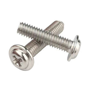 Tornillos Métricos ISO de Acero Inoxidable 201 304 316, Tornillos de Cabeza Plana con Arandela, Tornillos Electrónicos Pequeños con Rosca de Dientes Finos - Product Image 2