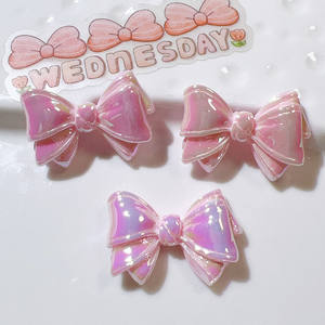 Mini Cabujones de Resina con Forma de Lazo de Mariposa Kawaii, 2.8cm, para Scrapbooking, Manualidades, Accesorios para el Cabello, Decoración del Hogar - Product Image 2