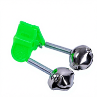 Alarme sonore de pêche 2,8 cm x 4 cm en plastique et métal, activée par capteur mécanique, pour cannes à pêche en mer et en roche